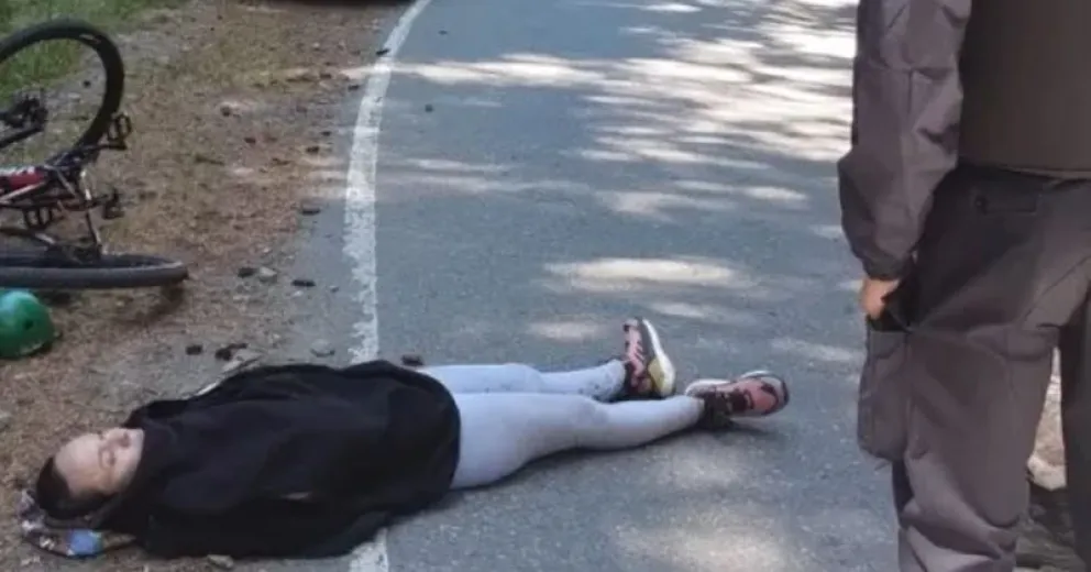 La accidentada fue asistida de manera inmediata.