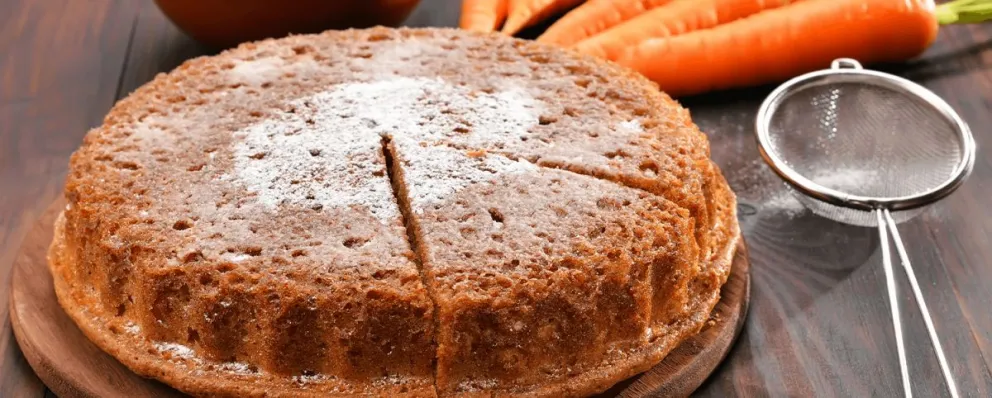 Torta de zanahoria y naranja.