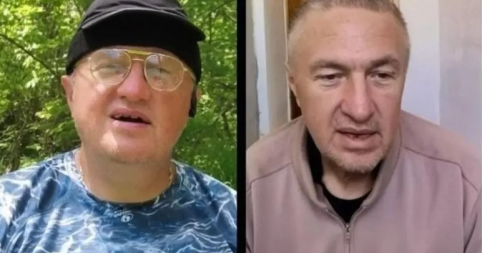 En las fotografías se demuestra el deterioro físico de Konstantin Rudnev. (Imagen Clarín).