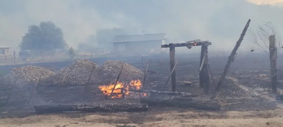 Llegó muy cerca de áreas habitadas. Foto Noticias del Bolsón.