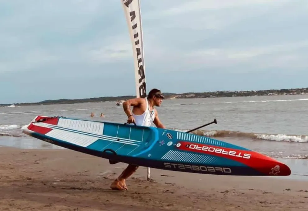 Cristian en acción: lo convocaron nuevamente para entrenar con el equipo argentino. Foto gentileza.