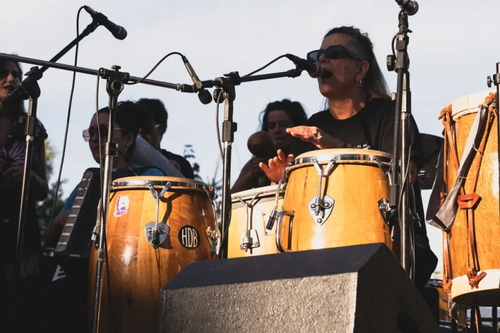 Vivi Pozzebón, emperatriz de los parches. Foto: Lucía Maia Benamo.