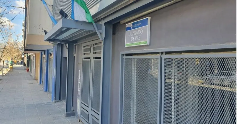 El juzgado de Paz de Cipolletti.