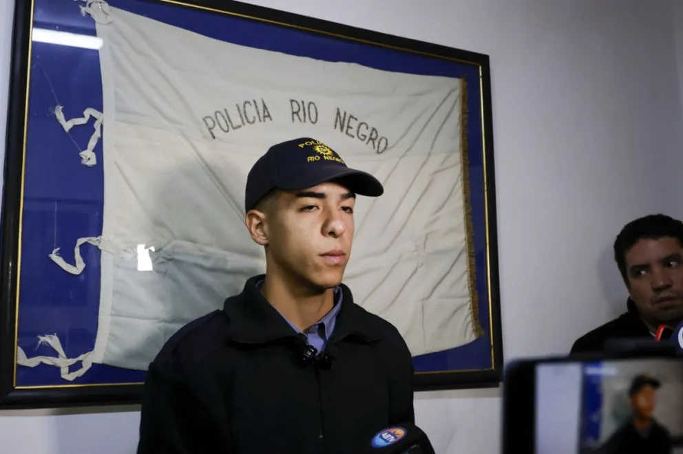 El 8 de diciembre pasado ingresó a la Policía de Río Negro. Fotos de Eugenia Neme.