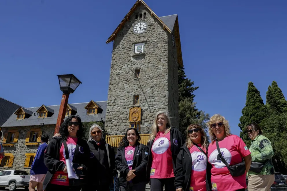 Desde el grupo ‘Bari Rosa’ se presentó este viernes una adhesión a la convocatoria. Foto: Eugenia Neme 