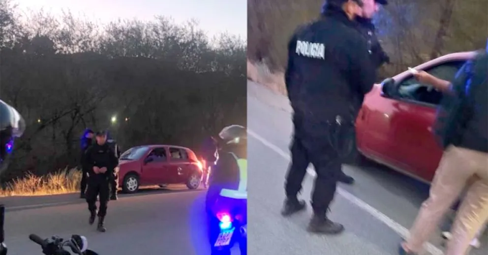 Momento del operativo. Imagen de Canal 4 Esquel.