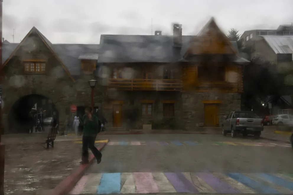 Un día complicado para circular. Fotos Eugenia Neme.