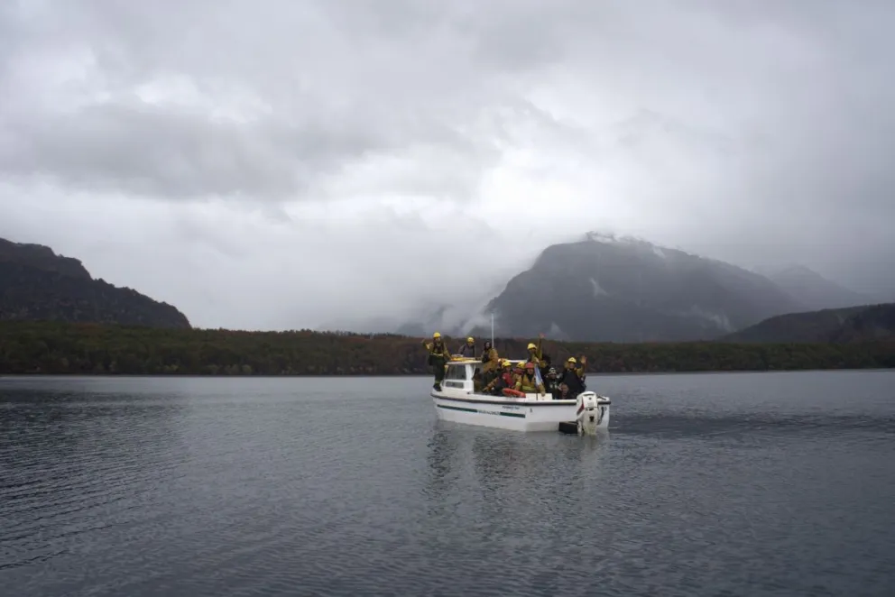 Se registraron importantes valores acumulados de precipitaciones en zonas como Lago Verde y Portada Norte. Fotos Parques Nacionales.