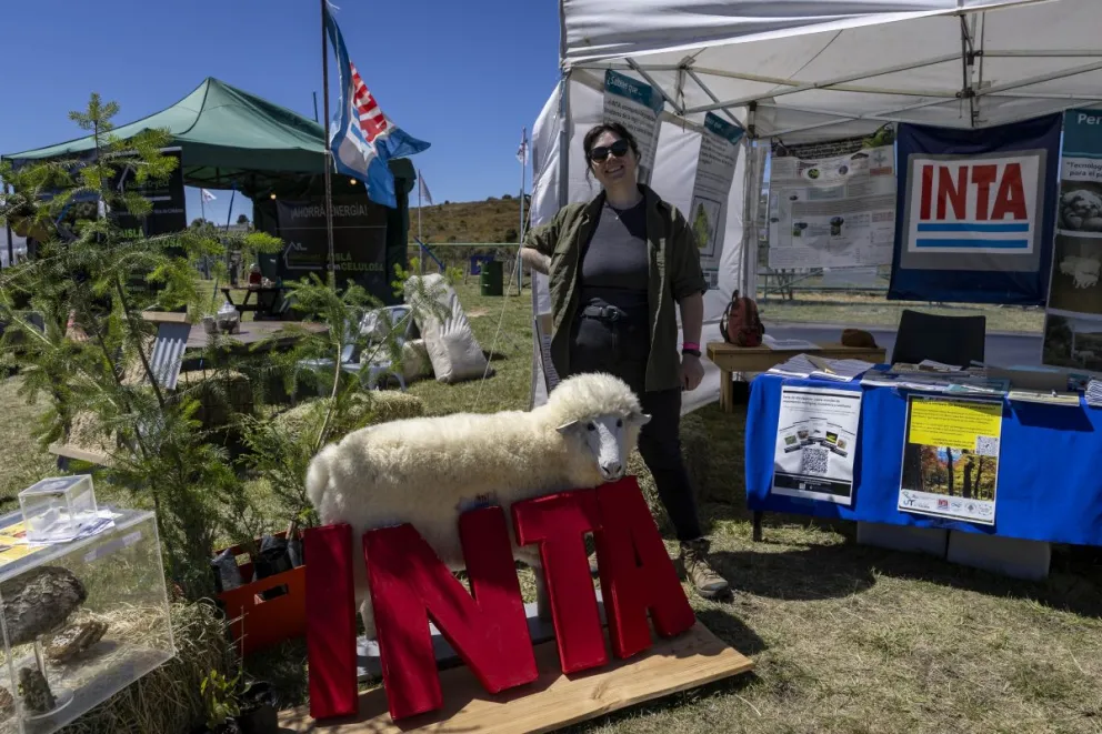 Puesto del INTA en la Expo (fotos: Eugenia Neme).