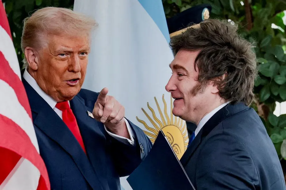 Donald Trump y Javier Milei. 