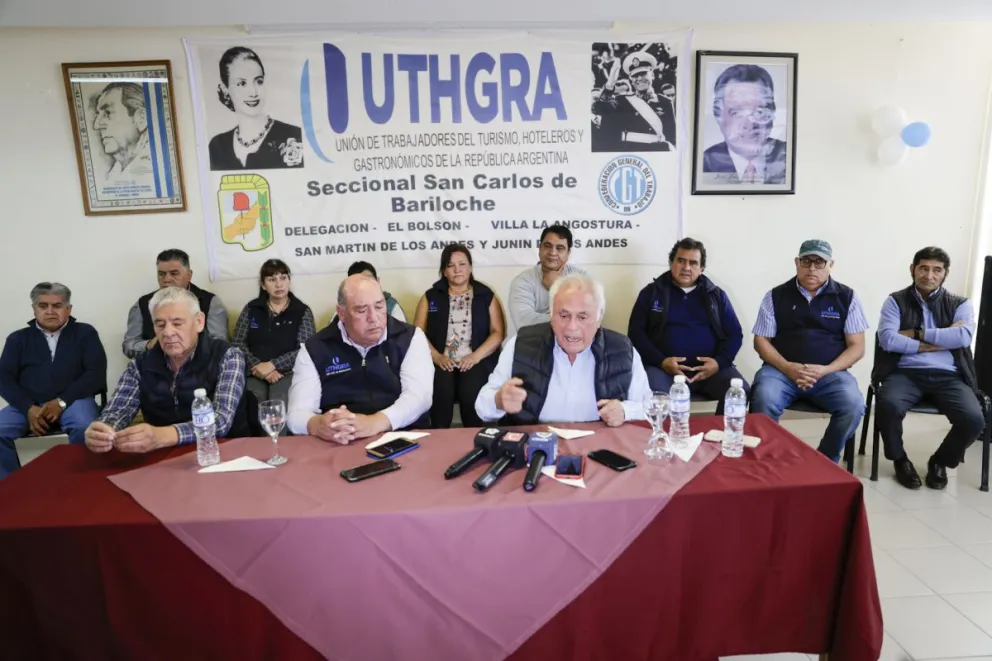 Momento de la Conferencia de Prensa. Fotos de Eugenia Neme.