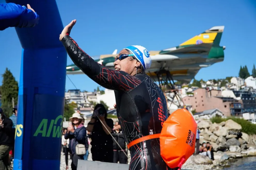 La llegada de la ganadora, Mayte Puca / Fotos: Facundo Pardo 