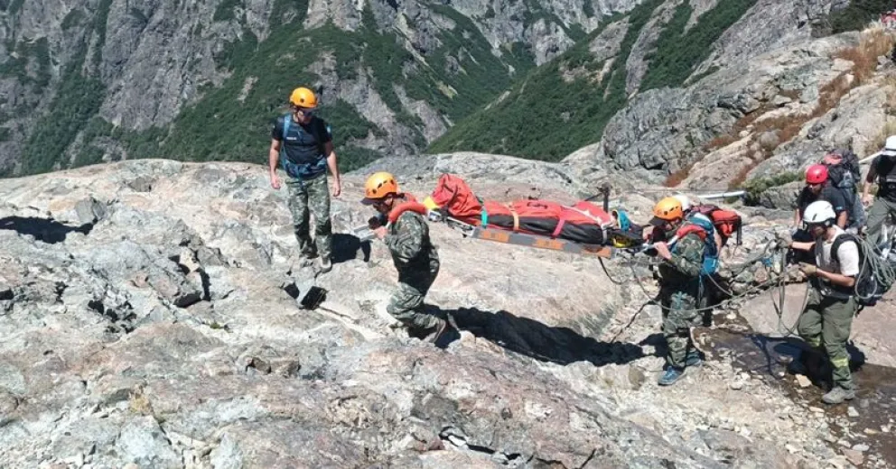 Cuidaron de ella en el refugio hasta que pudieron bajarla a la ciudad. 