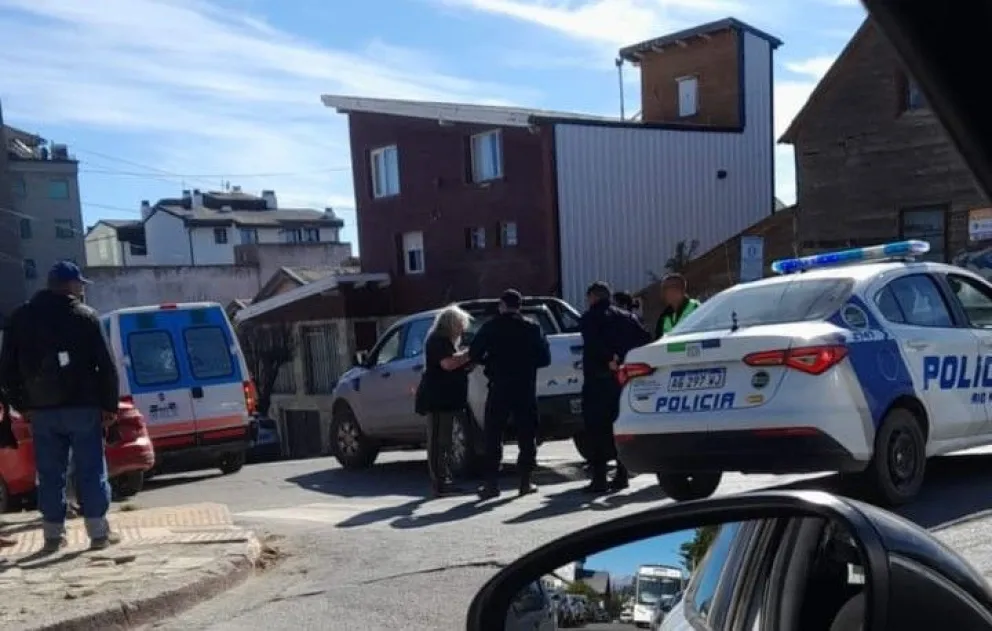 Momentos posteriores al accidente vial. 