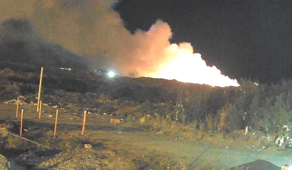 El momento donde iniciaron las llamas. 