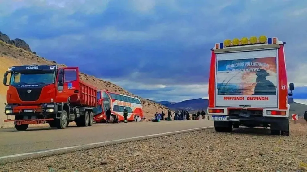 No se informó sobre pasajeros con lesiones de gravedad / Foto Linea Sur Noticias 