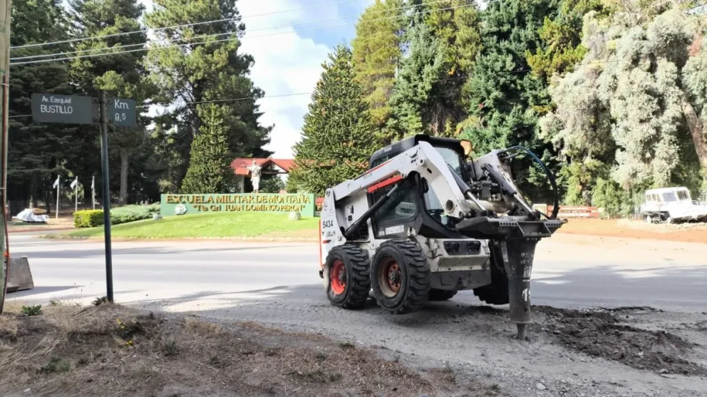 El trabajo es sobre la avenida Bustillo. 