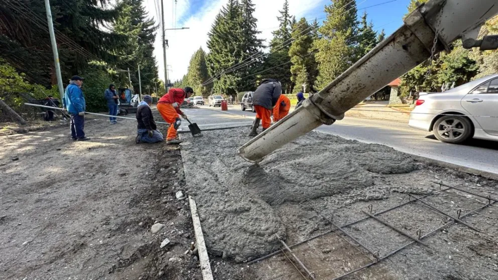La obra busca ordenar el tránsito en el Oeste. Foto Municipalidad de Bariloche.