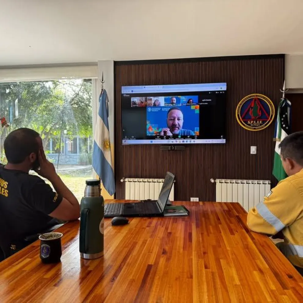 El encuentro virtual de este lunes por la mañana.