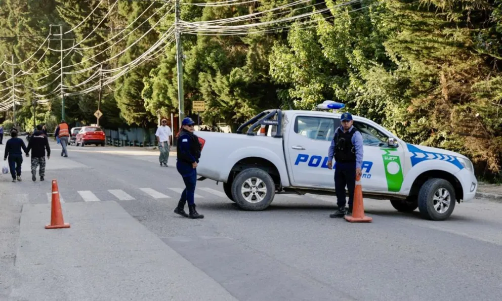 Personal policial llegó inmediatamente al lugar. Foto: Eugenia Neme. 