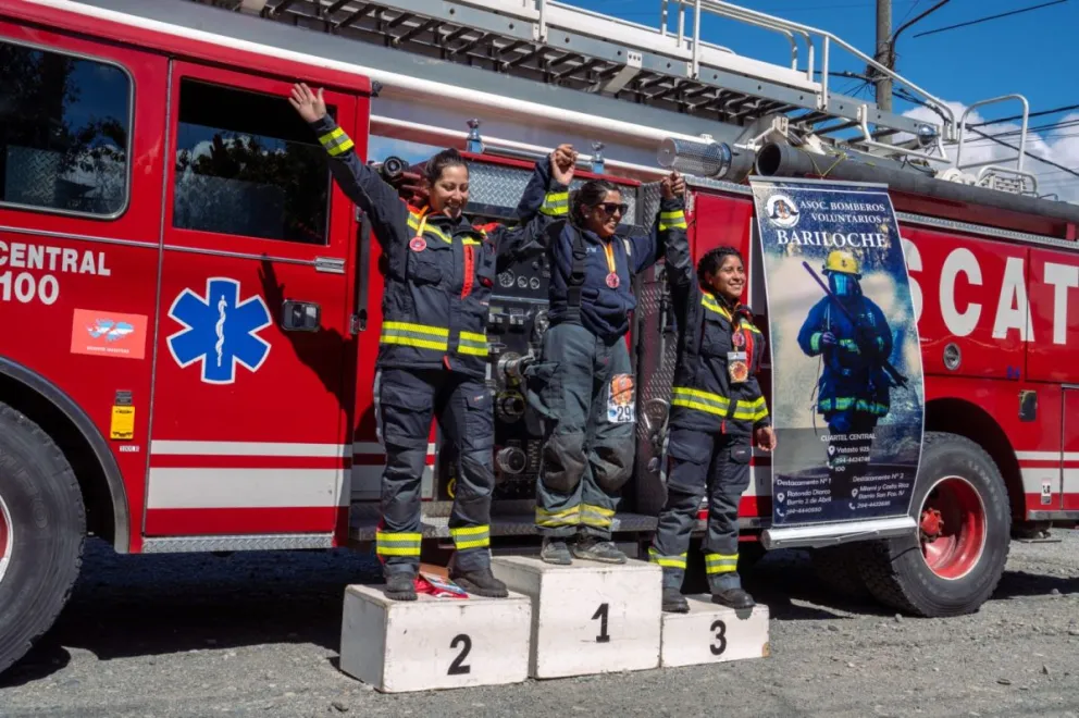 Podio femenino menos de 39 años.