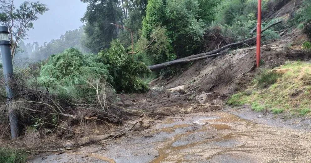 La tormenta provocó destrozos en ese sector.