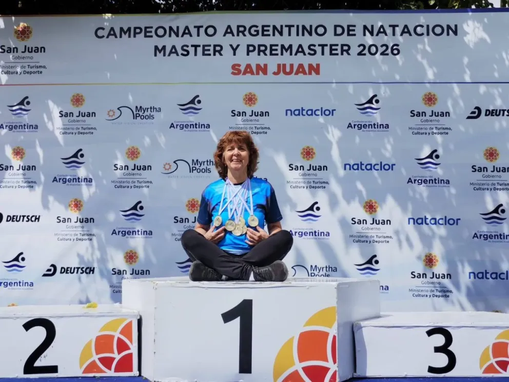La nadadora barilochense Patricia Kozakiewicz se lució en el Campeonato Nacional Máster. 
