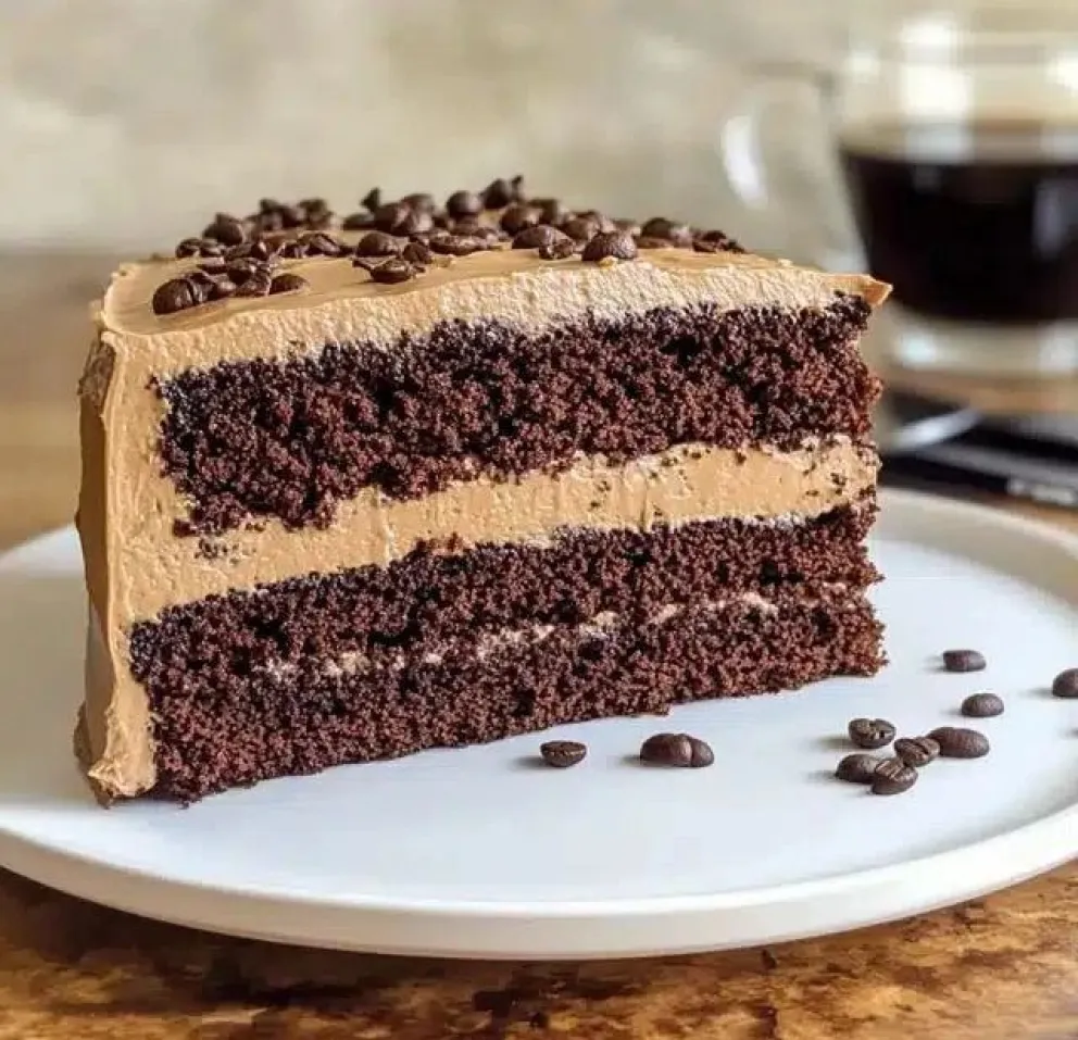 Esta torta combina cacao y café en una versión irresistible.