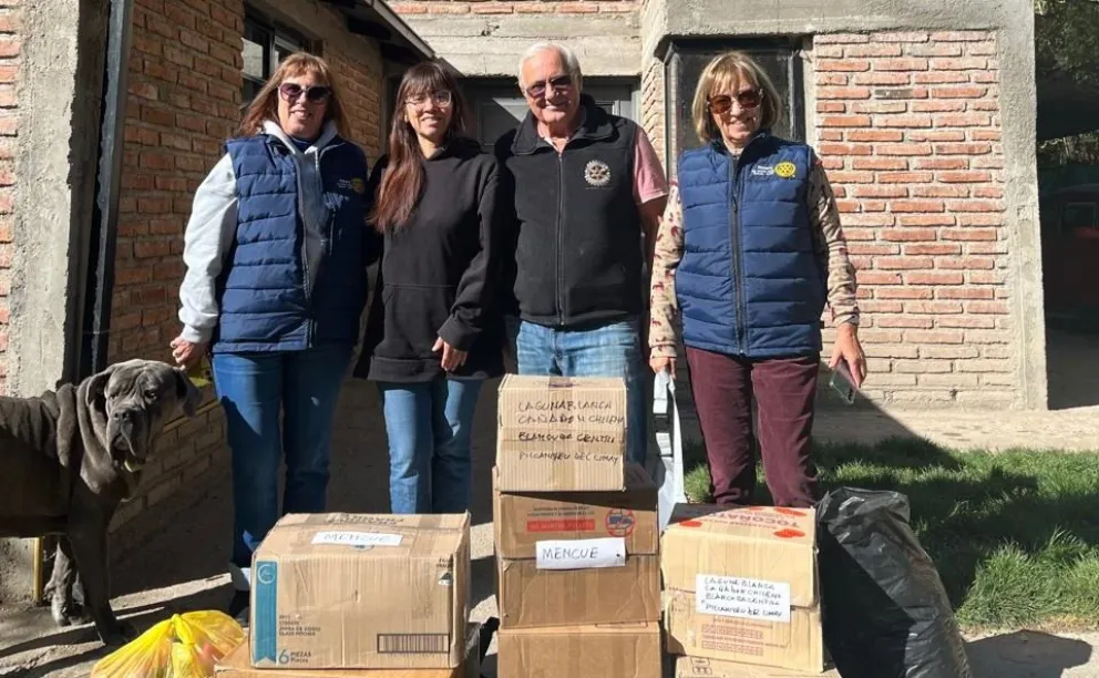 Los rotarios, siempre ayudando (imágenes gentileza).