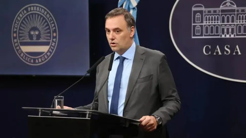 El jefe de Gabinete, Manuel Adorni.