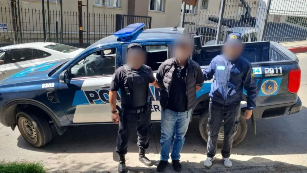 El momento de la detención. 