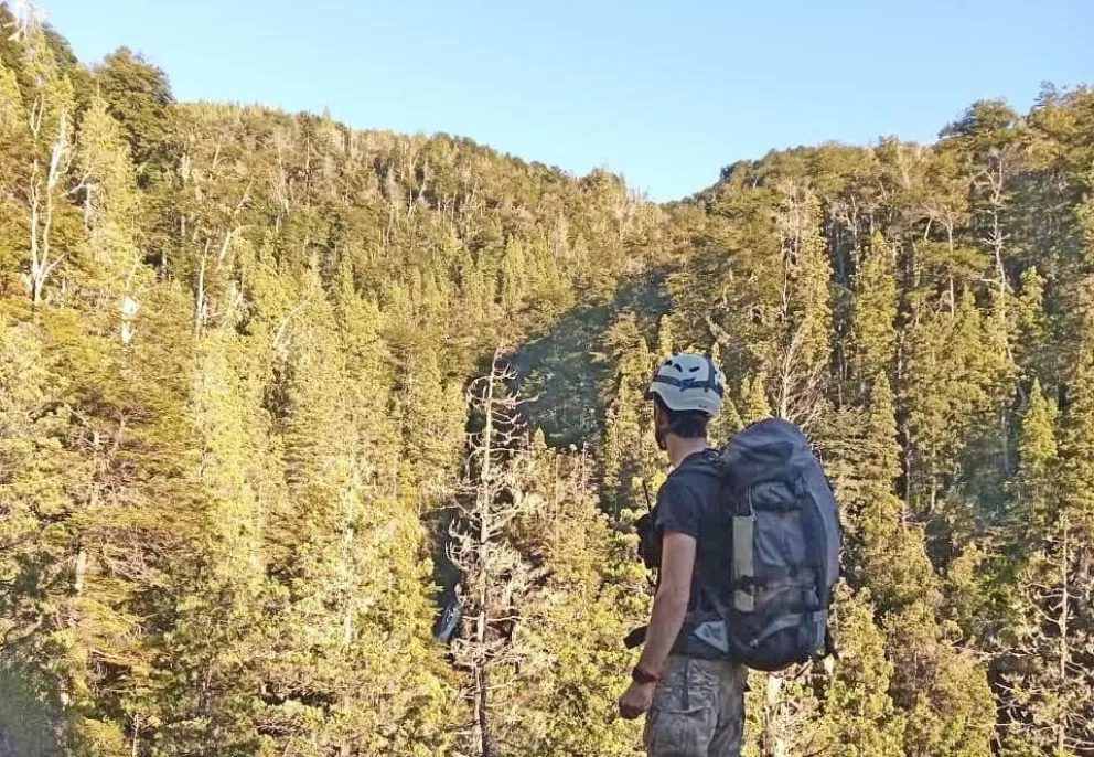 El operativo de la Patrulla de Montaña contó con colaboración de Bomberos y vecinos. 