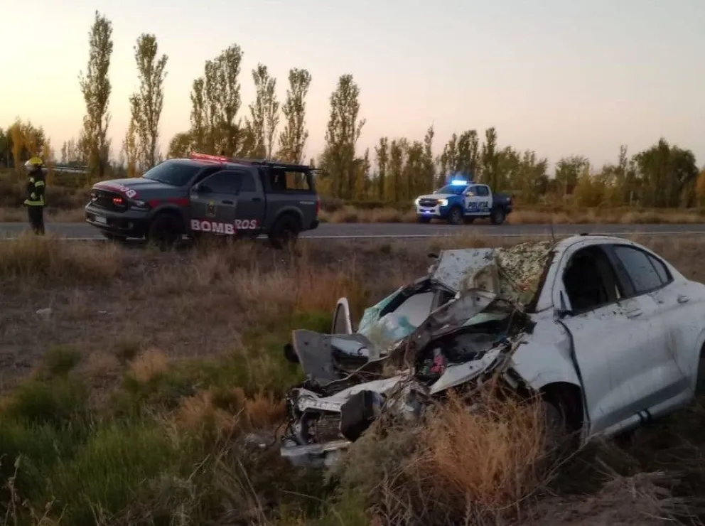 Impactante choque en Ruta 237 al cruzarse tres caballos en la calzada.