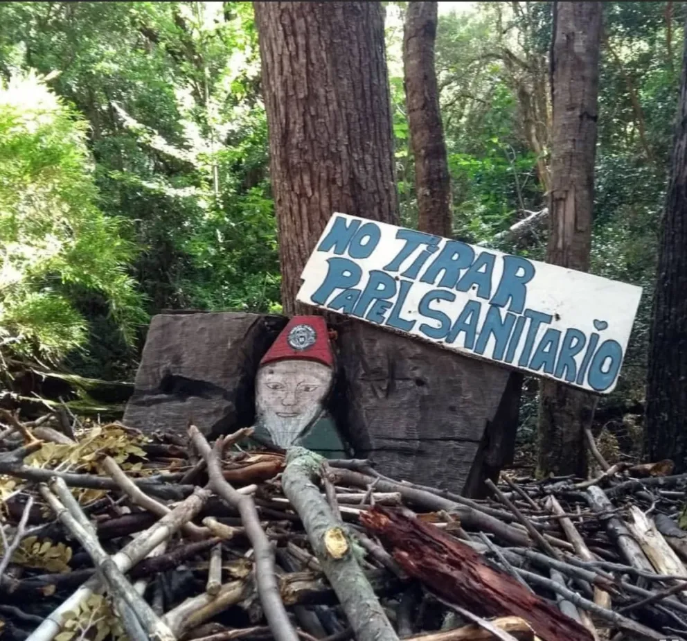 Un cartel en Circuito Chico. La campaña del CAB busca generar conciencia. Fotos gentileza.  