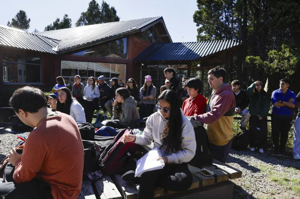 Alumnos y docentes participaron de las clases abiertas. Fotos Eugenia Neme. 