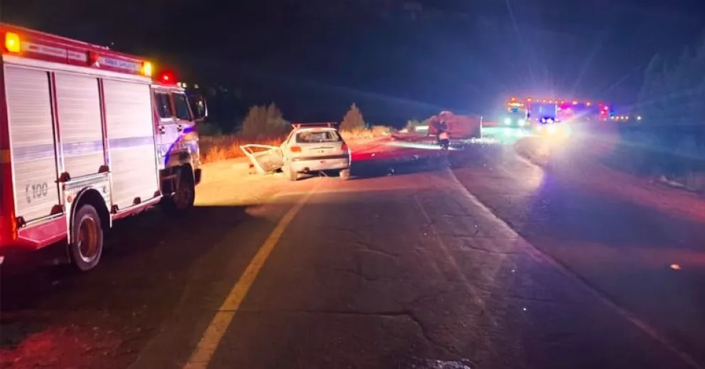 Fuerte choque este sábado cerca de las 20.  