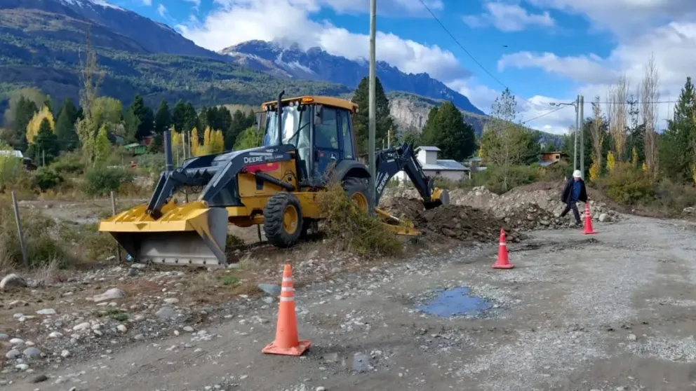La obra beneficia a cinco familias del barrio Luján