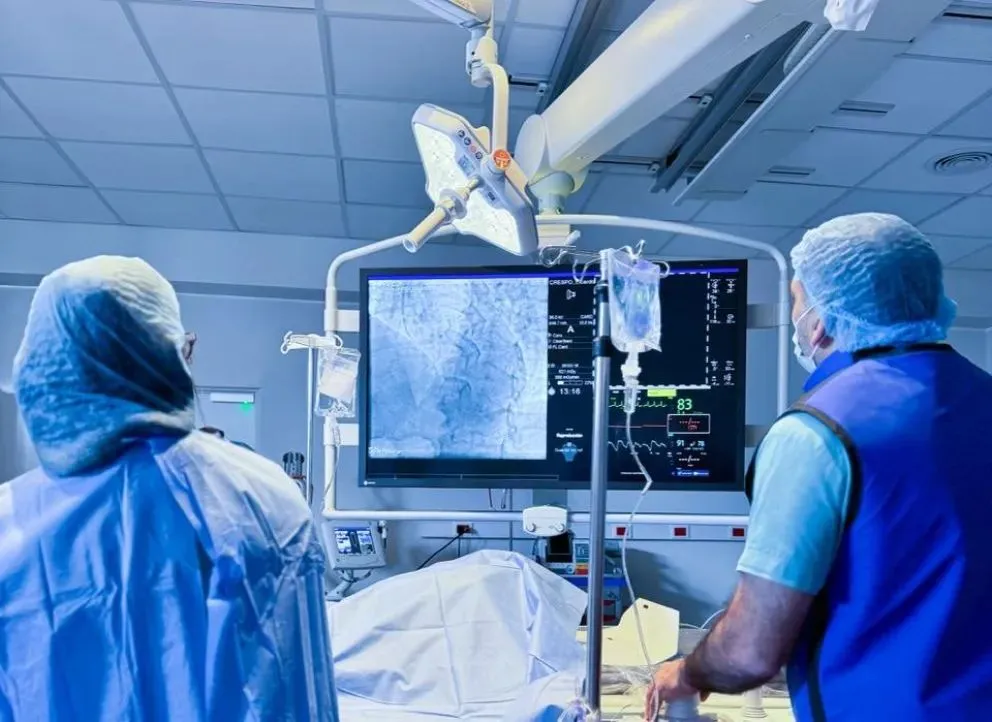 El momento en que se llevó a cabo la intervención. Foto: gentileza.