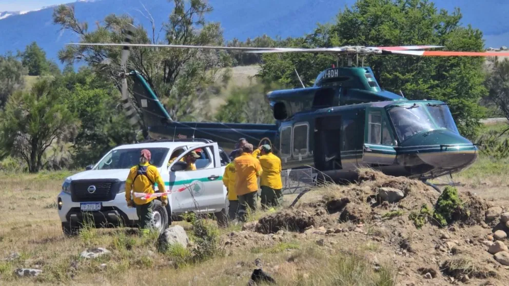 Los brigadistas también participan de búsquedas y rescates. Fotos Prensa Parque Nacional Nahuel Huapi.