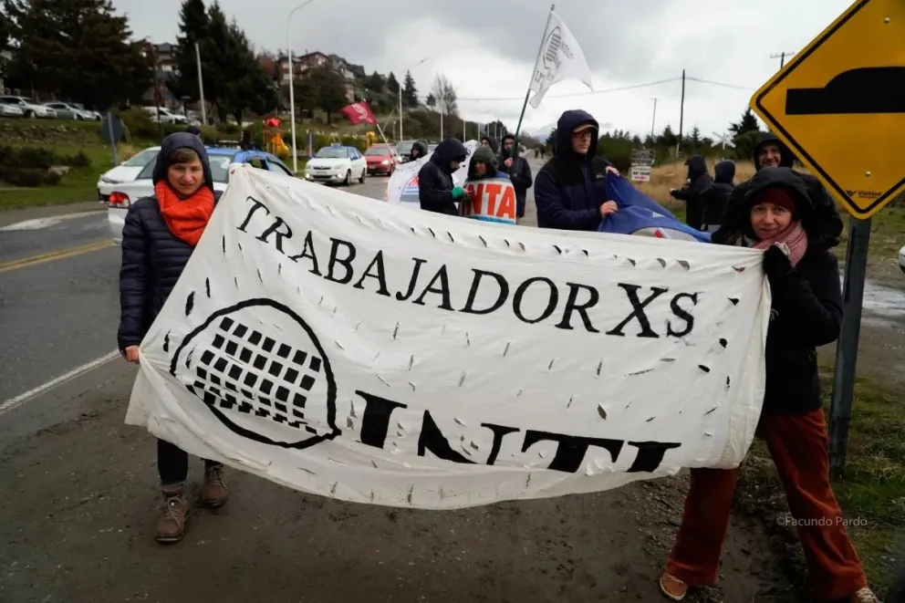 Reclamo de los trabajadores en movilizaciones anteriores. Foto Facu Pardo 