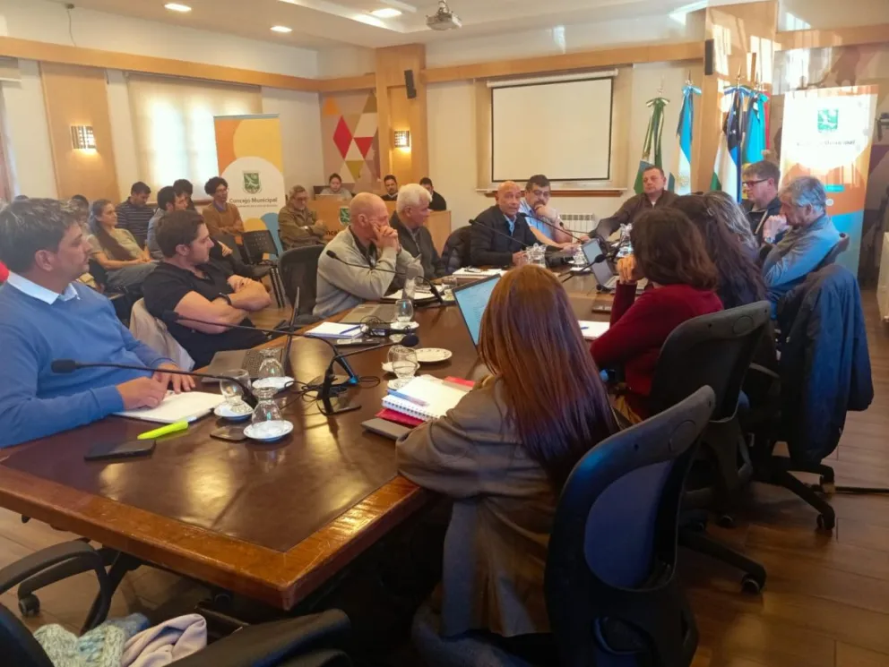 Reunión de la comisión con distintos actores. 