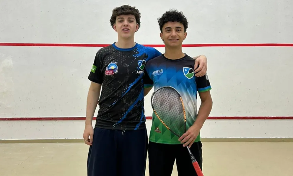 Teo Díaz Silin y Jeremías Broccardo, de Bariloche al Cenard. Fotos gentileza. 
