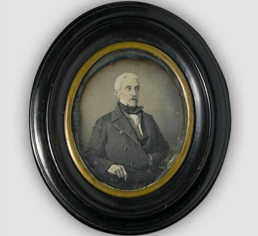 Daguerrotipo con la imagen de San Martín que se encuentra en el Museo Histórico Nacional.