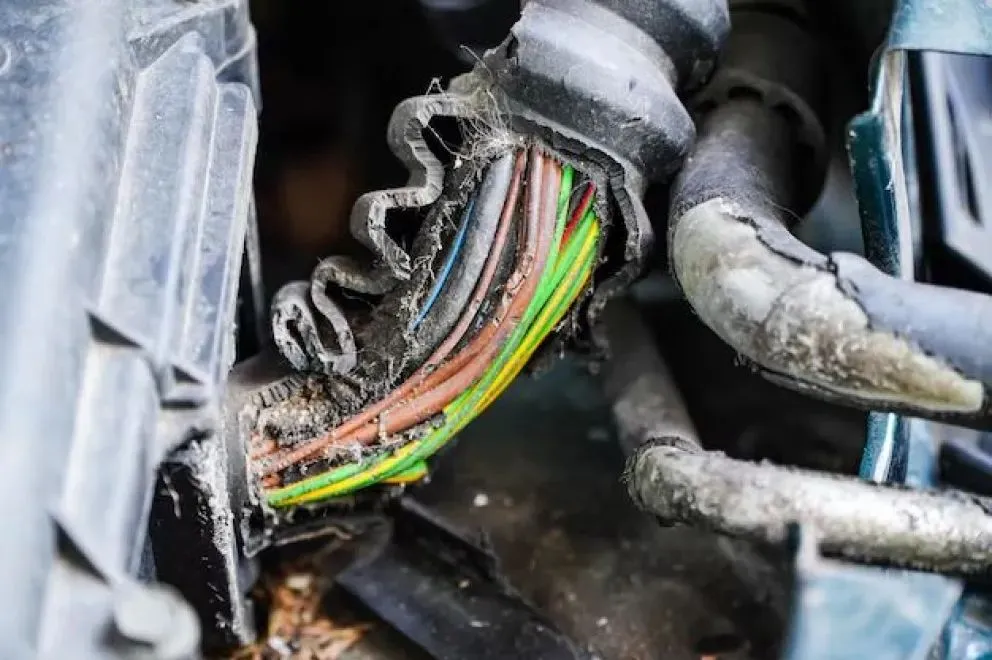Detectan cables mordidos por roedores en autos del oeste de Bariloche. 