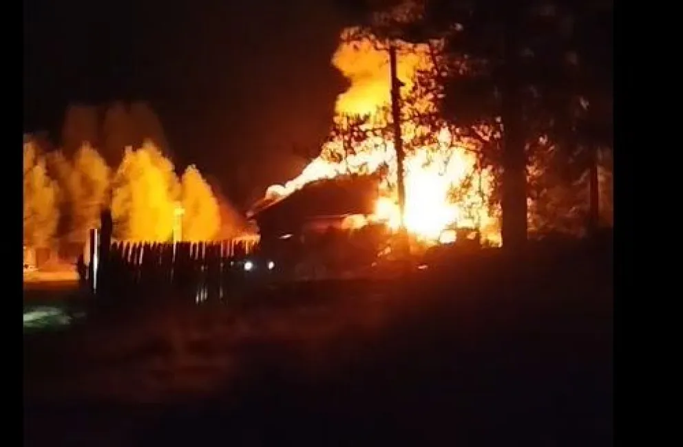 El momento en el que se desarrolló el incendio. 