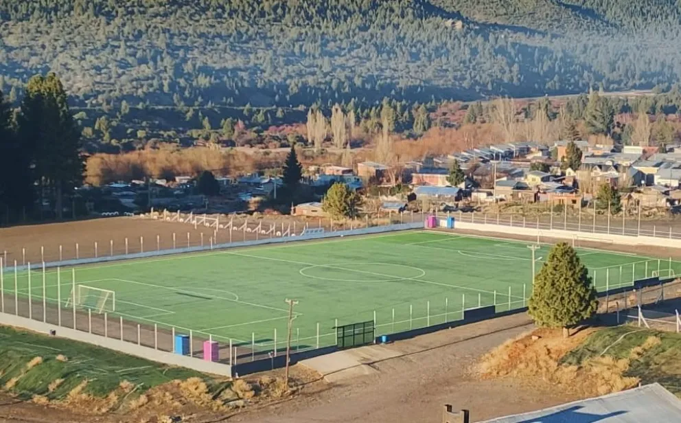 La vista desde la zona alta del predio de Adeful donde se realizaron emparejamientos del terreno. Fotos gentileza Prensa Adeful. 
