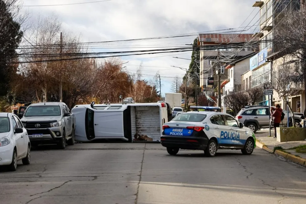 El siniestro vial ocurrió a media mañana de este miércoles. Foto de Eugenia Neme.