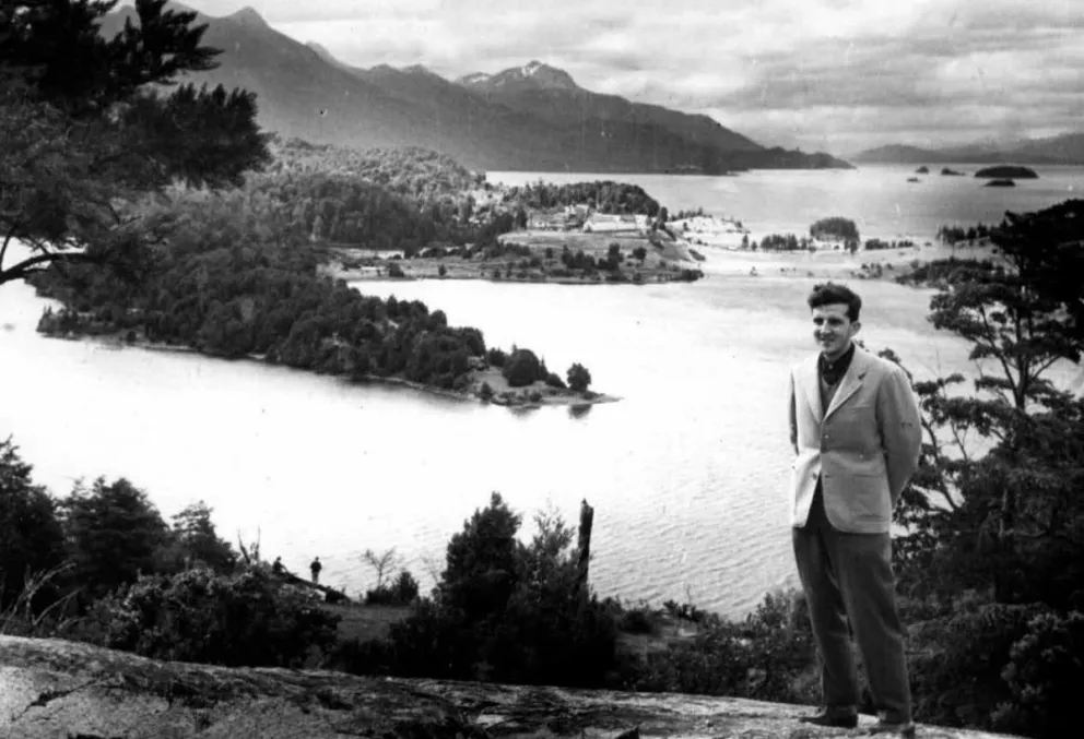 El autor, en su primera aproximación a Bariloche.