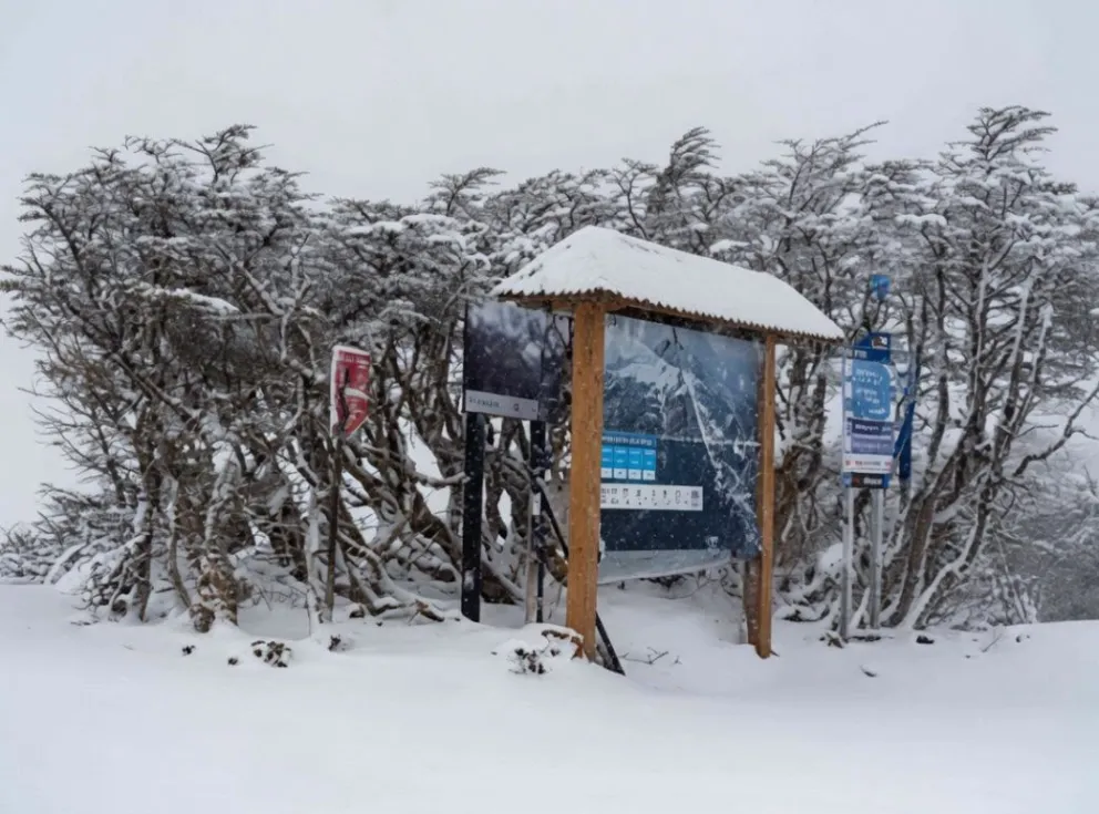 Se esperan nevadas para hoy jueves por la noche en Bariloche. 