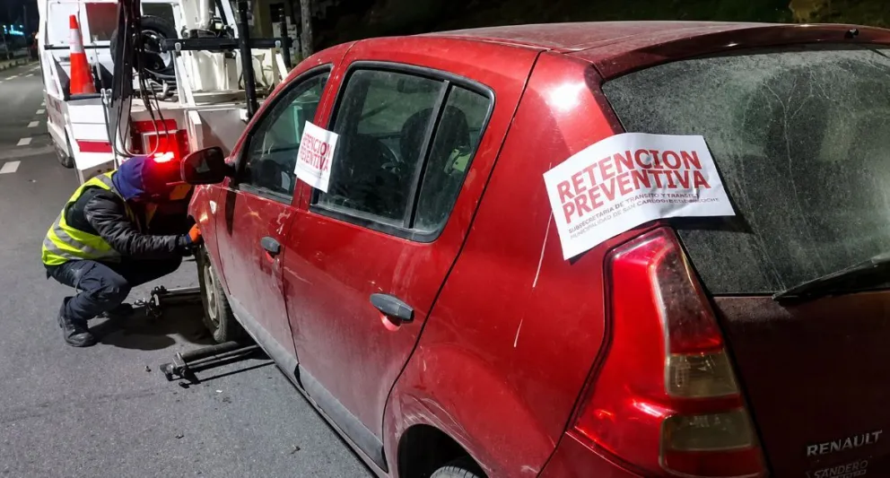 Fueron retenidos 30 autos durante el fin de semana. 